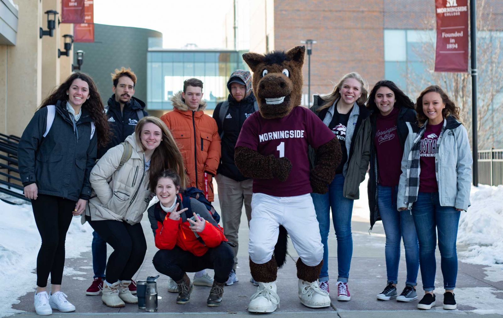 Group with Monte the Mustang
