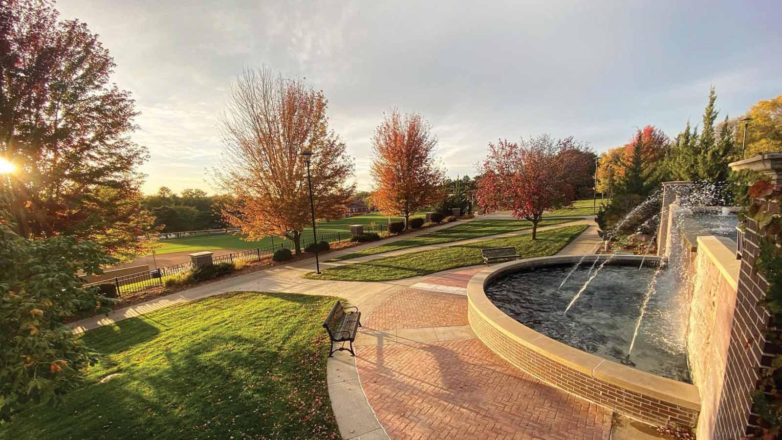 Photo of Morningside's campus in the fall